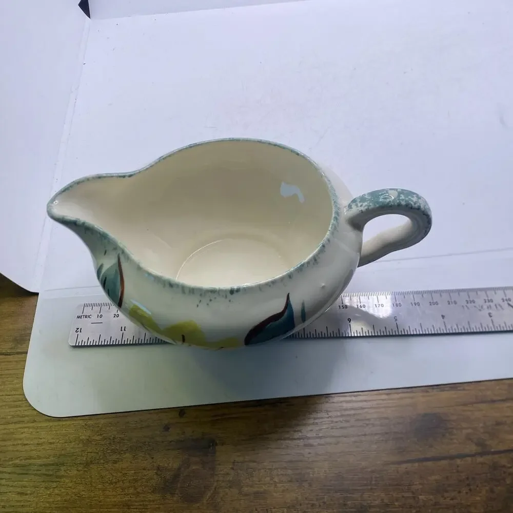 Blue Ridge Pottery Gravy Boat Floral Antique